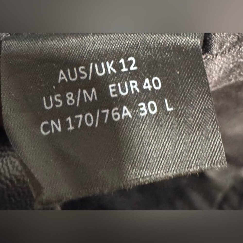 Bardot x Revolve Vegan Leather Mini Skirt faux zipper goth black party rare US8 - Picture 5 of 7